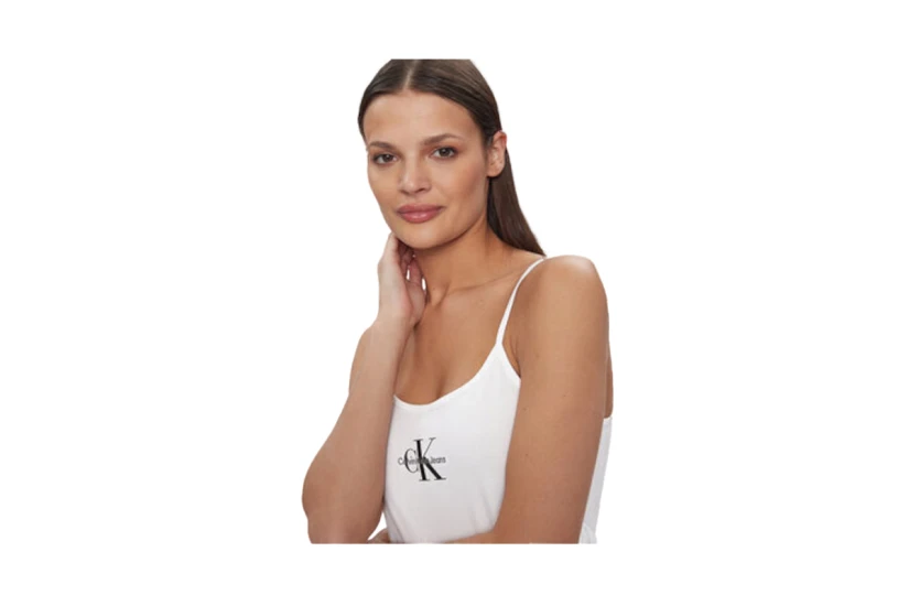 Calvin Klein Γυναικεία Αμάνικη Μπλούζα Λευκή