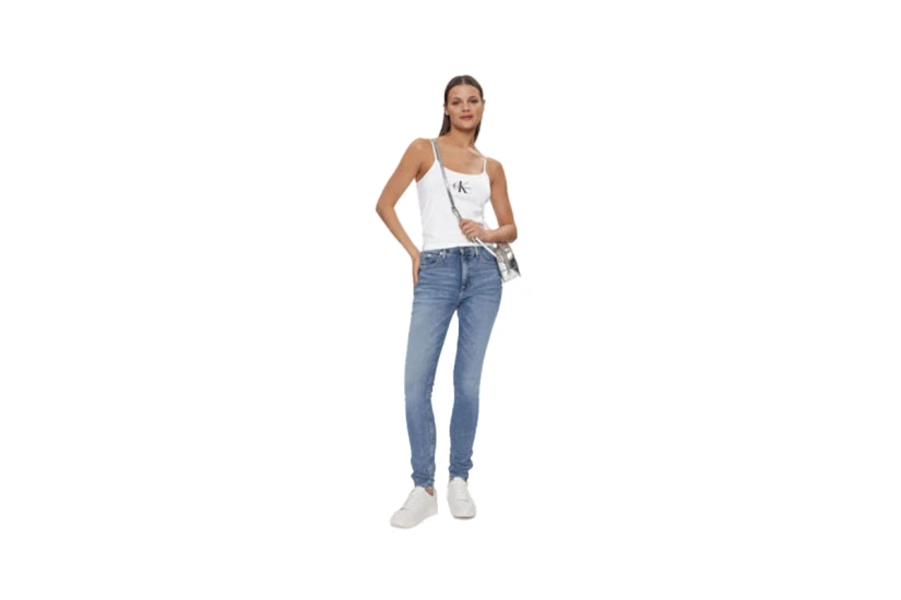 Calvin Klein Γυναικεία Αμάνικη Μπλούζα Λευκή