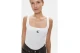 Calvin Klein Γυναικεία Αμάνικη Μπλούζα Λευκή