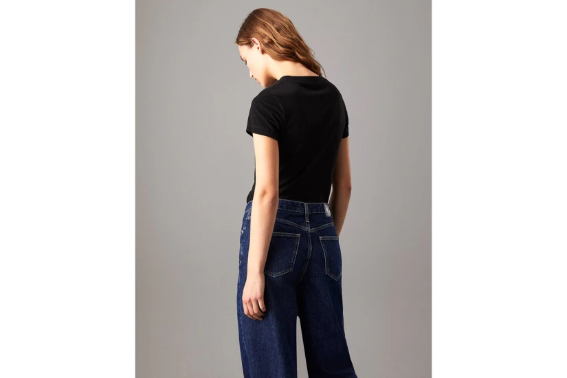 Calvin Klein Monologo Slim Tee Γυναικείο Κοντομάνικο T-Shirt