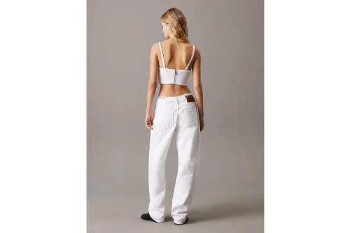 Calvin Klein Denim Τοπ Bralette Crop Top Αμάνικο Γυναικείο (J20J225195 1AA)