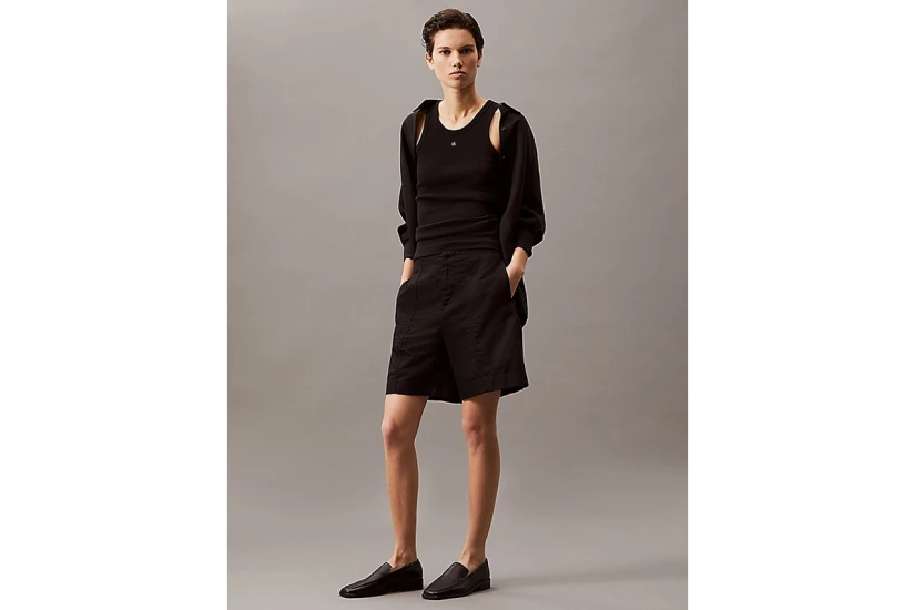Calvin Klein Γυναικεία Casual Βερμούδα Μαύρη
