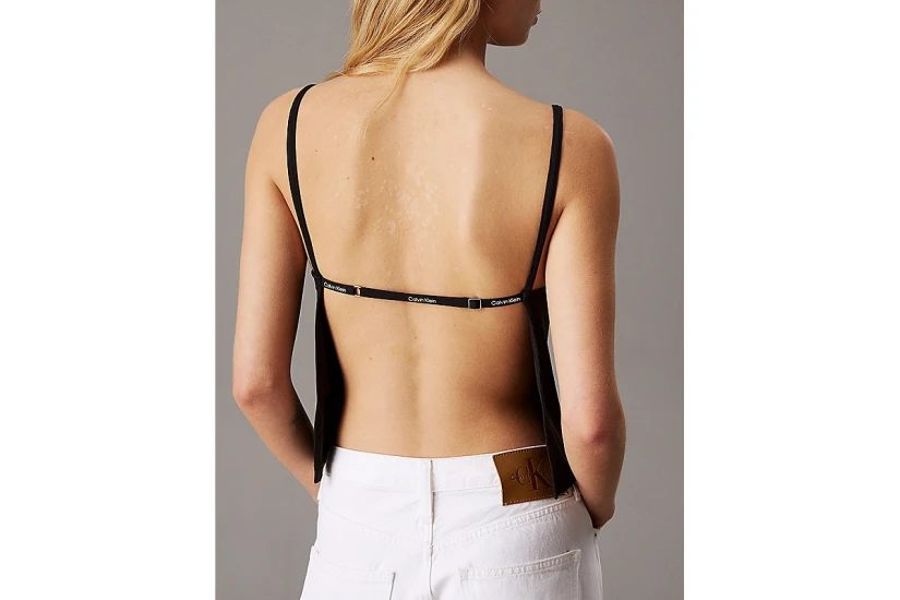 Calvin Klein Γυναικεία Αμάνικη Μπλούζα με Τιράντες Μαύρη
