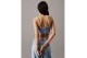 Calvin Klein Denim Bralette Γυναικείο Αμάνικο Τζιν Crop Top