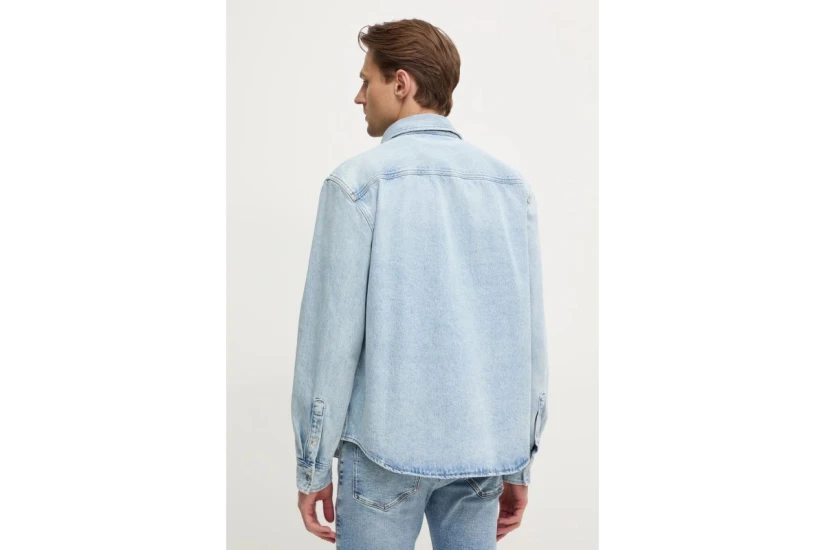 Calvin Klein Ανδρικό Denim Μακρυμάνικο Πουκάμισο