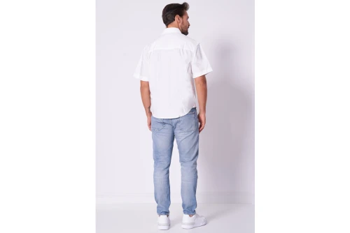Calvin Klein Oxford Πουκάμισο Κοντομάνικο Ανδρικό (J30J327293 YAF)