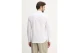 Calvin Klein Linen Cotton Ανδρικό Μακρυμάνικο Πουκάμισο Λευκό