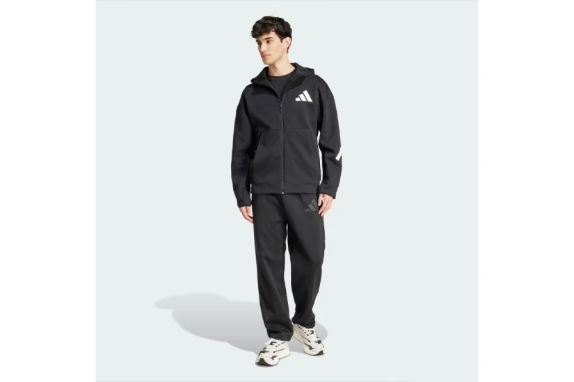 Adidas Performance Z.N.E. Open-Hem Ανδρικό Παντελόνι Φόρμας Μαύρο