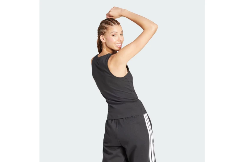 Adidas Performance Essentials Linear Γυναικεία Αμάνικη Μπλούζα Μαύρη