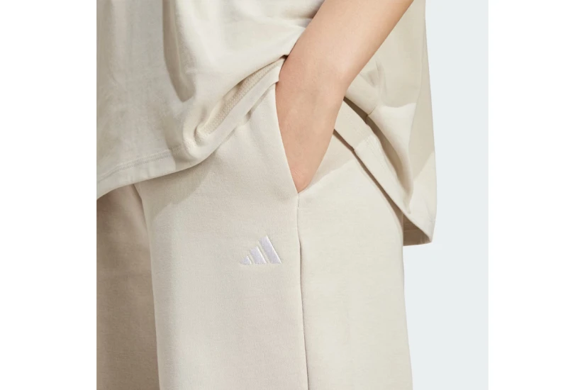 Adidas Essentials Feel Cozy Γυναικείο Παντελόνι Φόρμας Μπεζ
