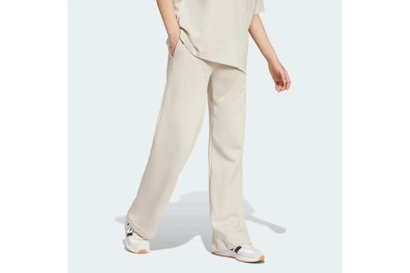Adidas Essentials Feel Cozy Γυναικείο Παντελόνι Φόρμας Μπεζ