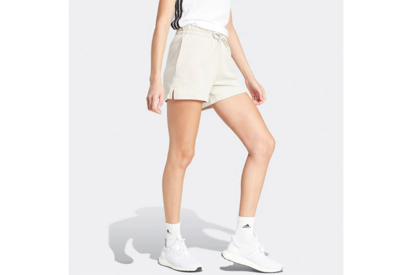 Adidas Performance Essentials Small Logo Feel Cozy Γυναικείο Αθλητικό Σορτς Μπεζ