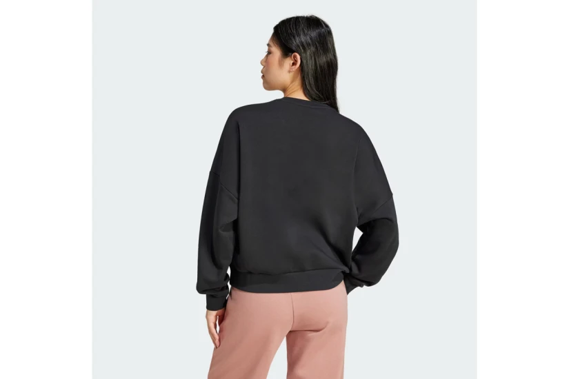 Adidas Essentials Feelcozy Γυναικεία Μπλούζα με Λαιμόκοψη Μαύρη