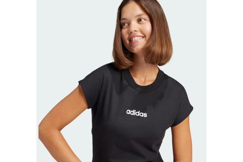 Adidas Performance Essentials Linear Γυναικείο Κοντομάνικο T-Shirt Μαύρο