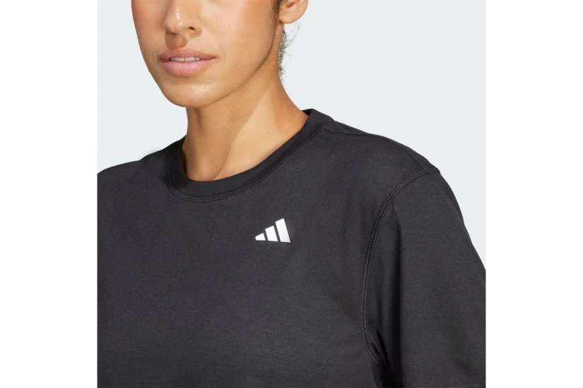 Adidas Performance We Min Γυναικείο Κοντομάνικο Cropped T-Shirt Μαύρο