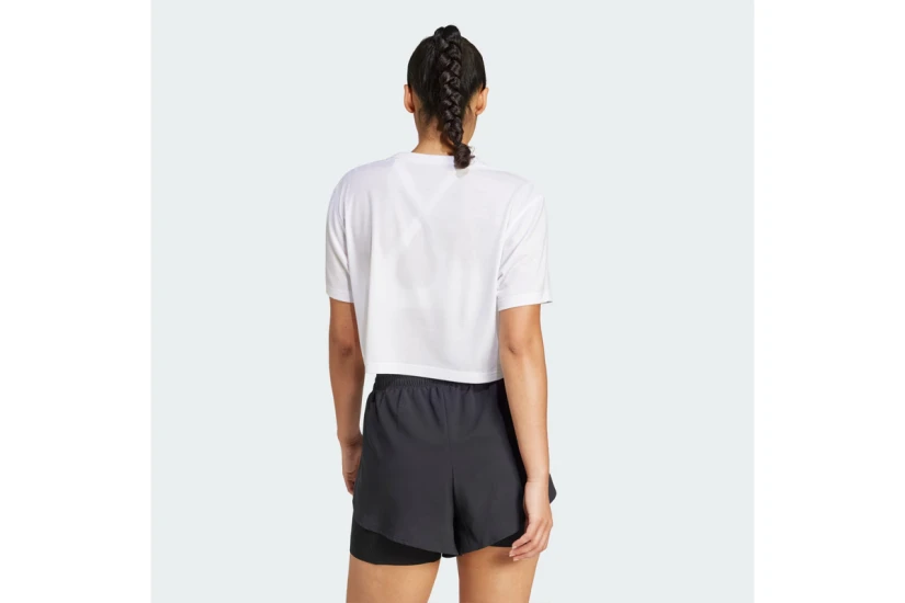 Adidas Train Essentials Boxy Γυναικείο Κοντομάνικο T-Shirt Λευκό