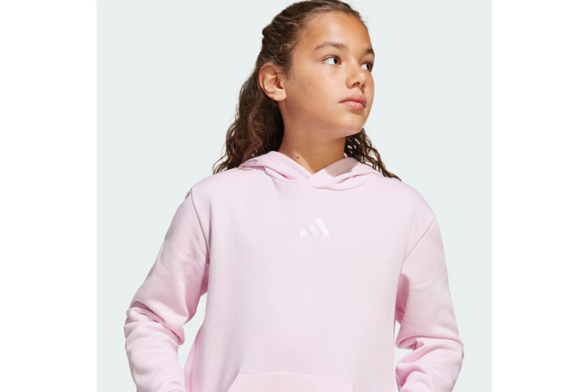 Adidas Performance Essentials Παιδικό Φούτερ με Κουκούλα Ροζ