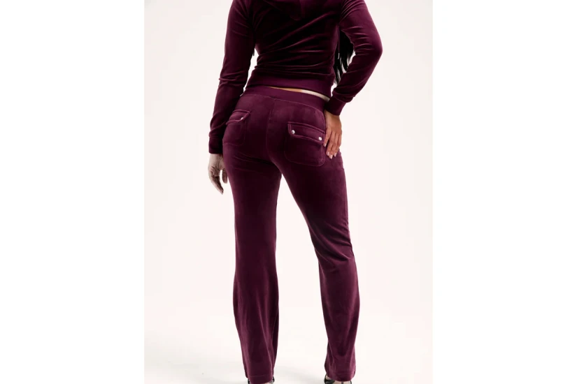 Juicy Couture Tawny Port Classic Velour Del Ray Γυναικείο Παντελόνι Φόρμας