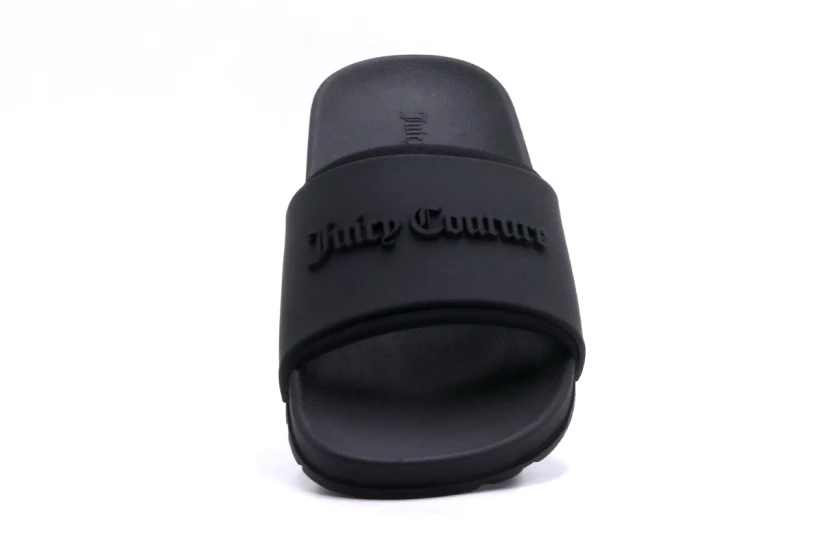 Juicy Couture Embossed Slider Γυναικείες Παντόφλες Μαύρες