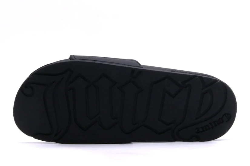 Juicy Couture Embossed Slider Γυναικείες Παντόφλες Μαύρες