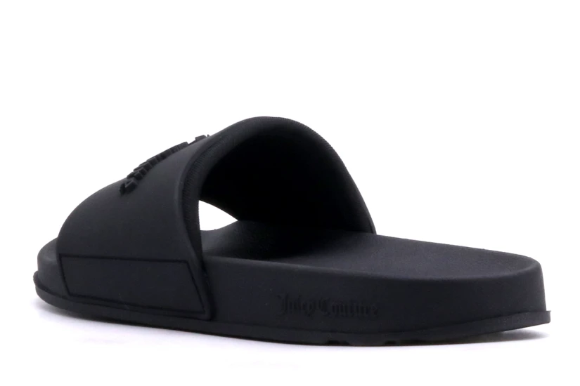 Juicy Couture Embossed Slider Γυναικείες Παντόφλες Μαύρες