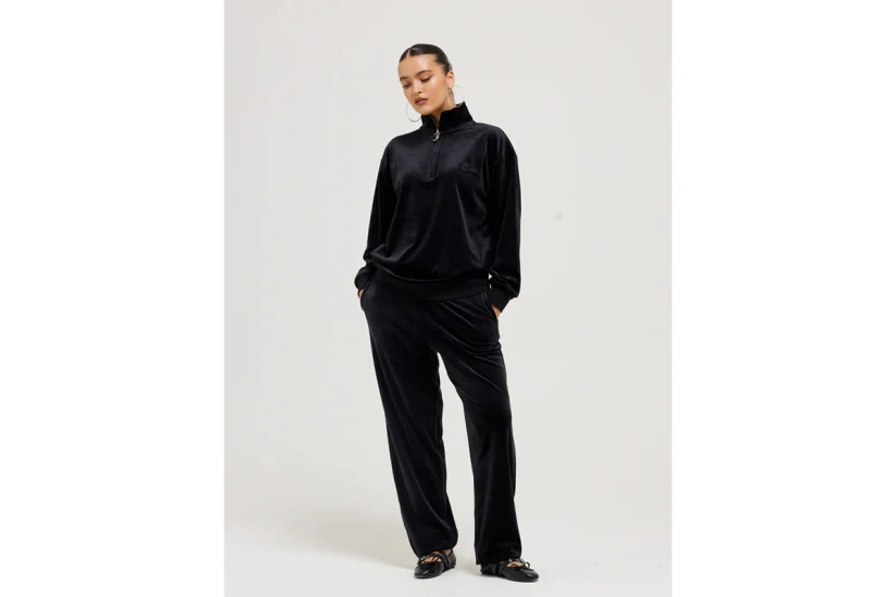 Juicy Couture Classic Velour Cuffed Relaxed Παντελόνι Φόρμας