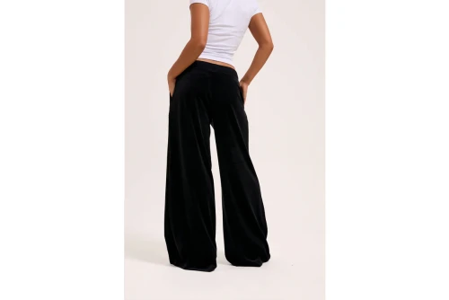 Juicy Couture Wide Leg Classic Velour Παντελόνι Φόρμας Γυναικείο (JCBBJ225803 101)