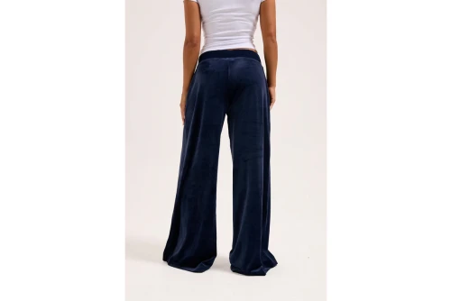 Juicy Couture Wide Leg Classic Velour Παντελόνι Φόρμας Γυναικείο (JCBBJ225803 131)