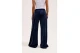 Juicy Couture Wide Leg Classic Velour Γυναικείο Παντελόνι Φόρμας Μπλε Σκούρο