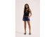 Juicy Couture Gothic Crown Ribbed Γυναικεία Αμάνικη Μπλούζα Μαύρη