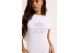 Juicy Couture Jeans Black Washed Longline Γυναικείο Κοντομάνικο T-Shirt Λευκό