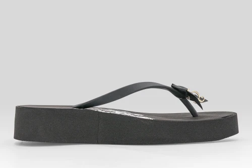 Juicy Couture Heritage Crest Wedge Σαγιονάρες (JCFSAN126001 101)