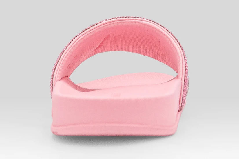 Juicy Couture Diamante Branded Γυναικείες Παντόφλες Ροζ