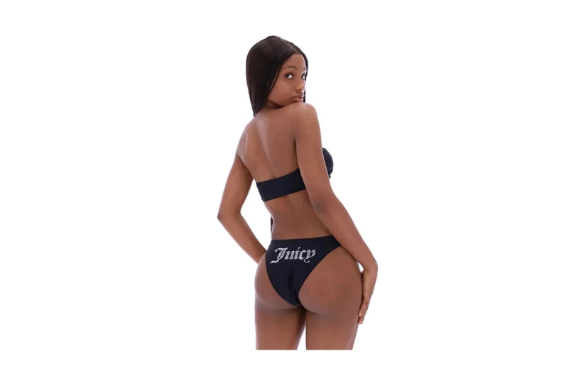 Juicy Couture Bandeau Bikini Diamante Branding Set Μαγιό Bikini Γυναικείο (JCIT122001 101)