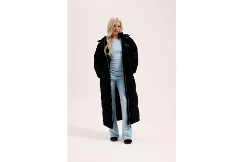 Juicy Couture Velour Longline Μπουφάν Puffer Γυναικείο (JCOIJ225552 101)