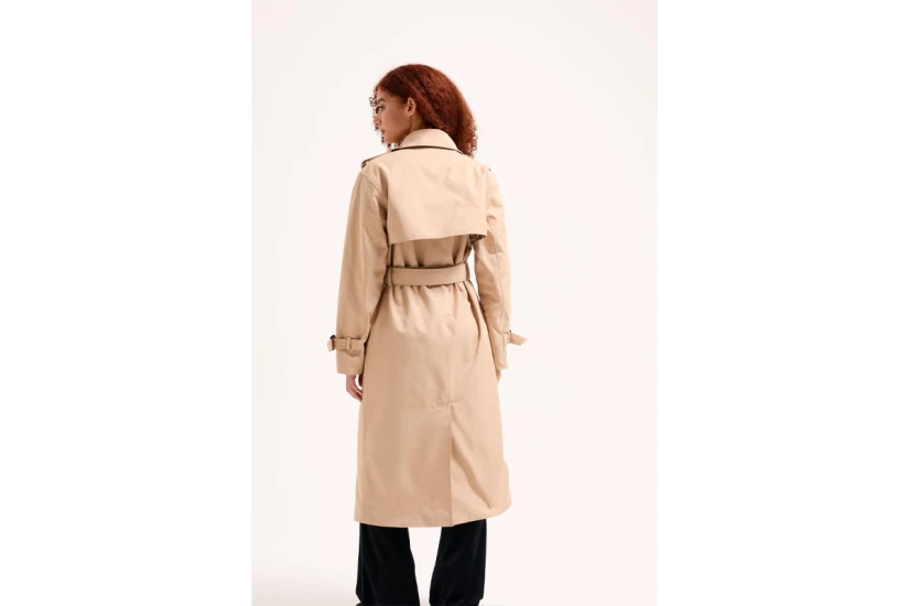 Juicy Couture Cotton Twill Trench Γυναικεία Καπαρντίνα Μπεζ