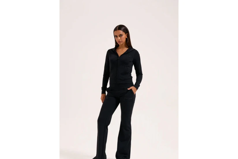 Juicy Couture Peached Active Fitted Γυναικεία Ζακέτα Μαύρη