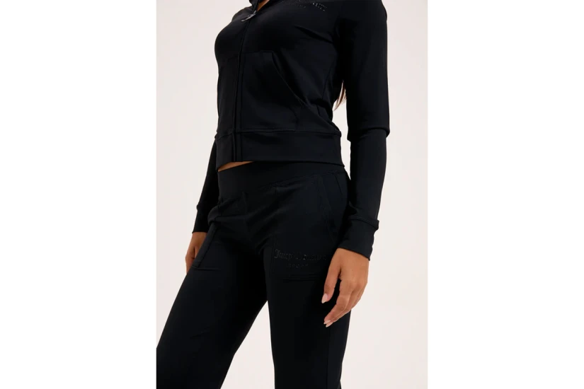 Juicy Couture Peached Active Low Rise Γυναικείο Παντελόνι Φόρμας Μαύρο