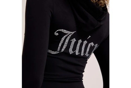 Juicy Couture Oola Diamante Jersey Ζακέτα Βαμβακερή Γυναικεία (JCWAS126306 101)