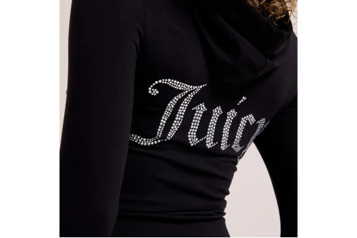 Juicy Couture Oola Diamante Jersey Ζακέτα Βαμβακερή Γυναικεία (JCWAS126306 101)