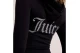 Juicy Couture Oola Diamante Jersey Γυναικεία Βαμβακερή Ζακέτα με Κουκούλα Μαύρη