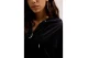 Juicy Couture Madison Diamante Γυναικεία Ζακέτα με Κουκούλα Βελουτέ Μαύρη