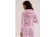 Juicy Couture Madison Diamante Γυναικεία Ζακέτα με Κουκούλα Βελουτέ Ροζ