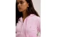 Juicy Couture Madison Diamante Γυναικεία Ζακέτα με Κουκούλα Βελουτέ Ροζ
