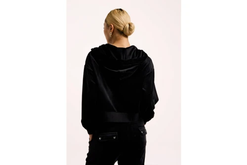 Juicy Couture Madison Outline Diamante Ζακέτα Βελουτέ Γυναικεία (JCWAS225306 101)