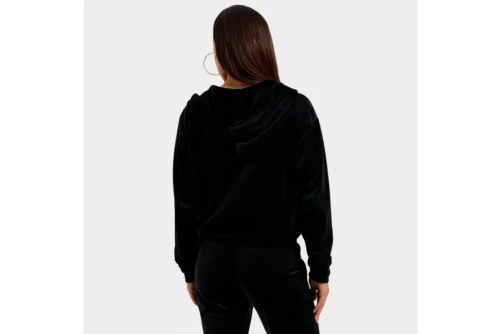 Juicy Couture Iccle Diamante Oversized Cropped Ζακέτα Βελουτέ Γυναικεία (JCWAS225310 101)