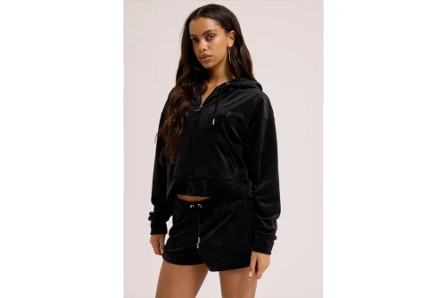 Juicy Couture Tamia Velour Outline Diamante Σορτς Αθλητικό Γυναικείο (JCWHS126305 101)