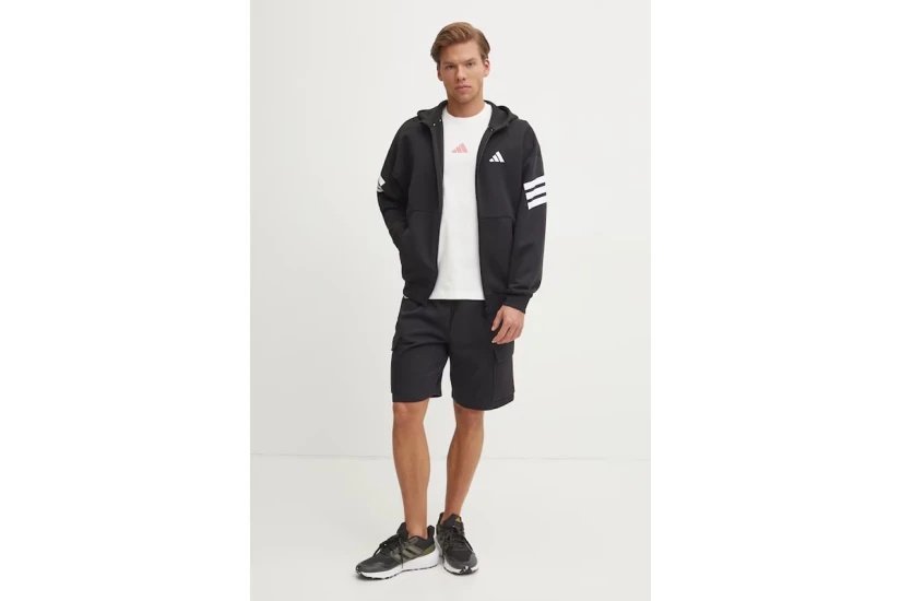 Adidas Future Icon 3-Stripes Ανδρική Πολυεστερική Ζακέτα με Κουκούλα