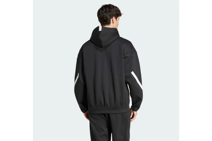 Adidas Performance Z.N.E. Aνδρική Βαμβακερή Ζακέτα με Κουκούλα Μαύρη