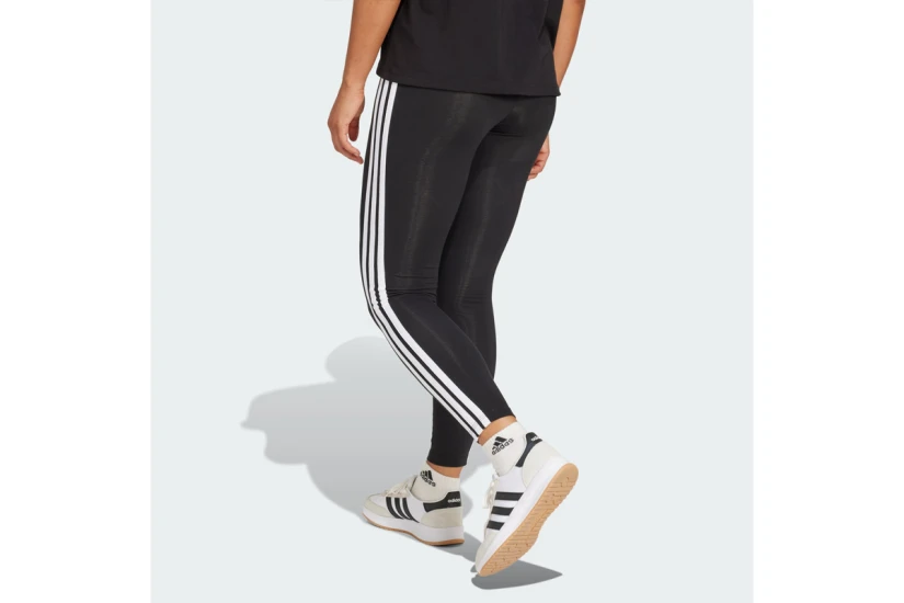 Adidas Essentials 3-Stripes Γυναικείο Μακρύ Κολάν Μαύρο, Λευκό